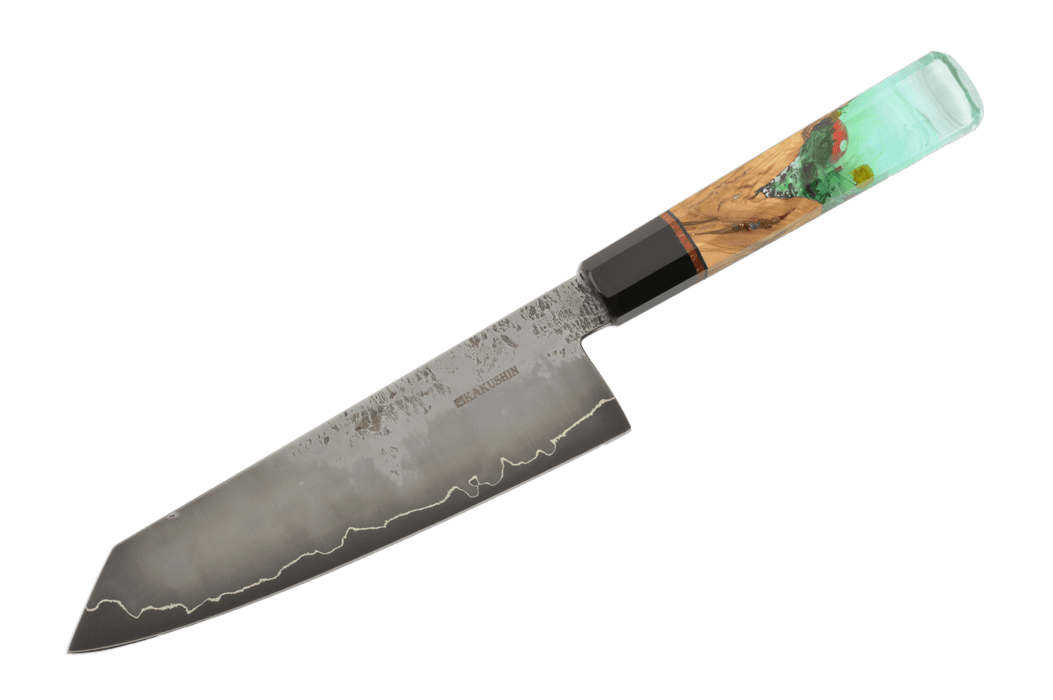 Le pont Champlain Custom Mushroom Tsuchime W2 Bunka 190mm - Kakushin