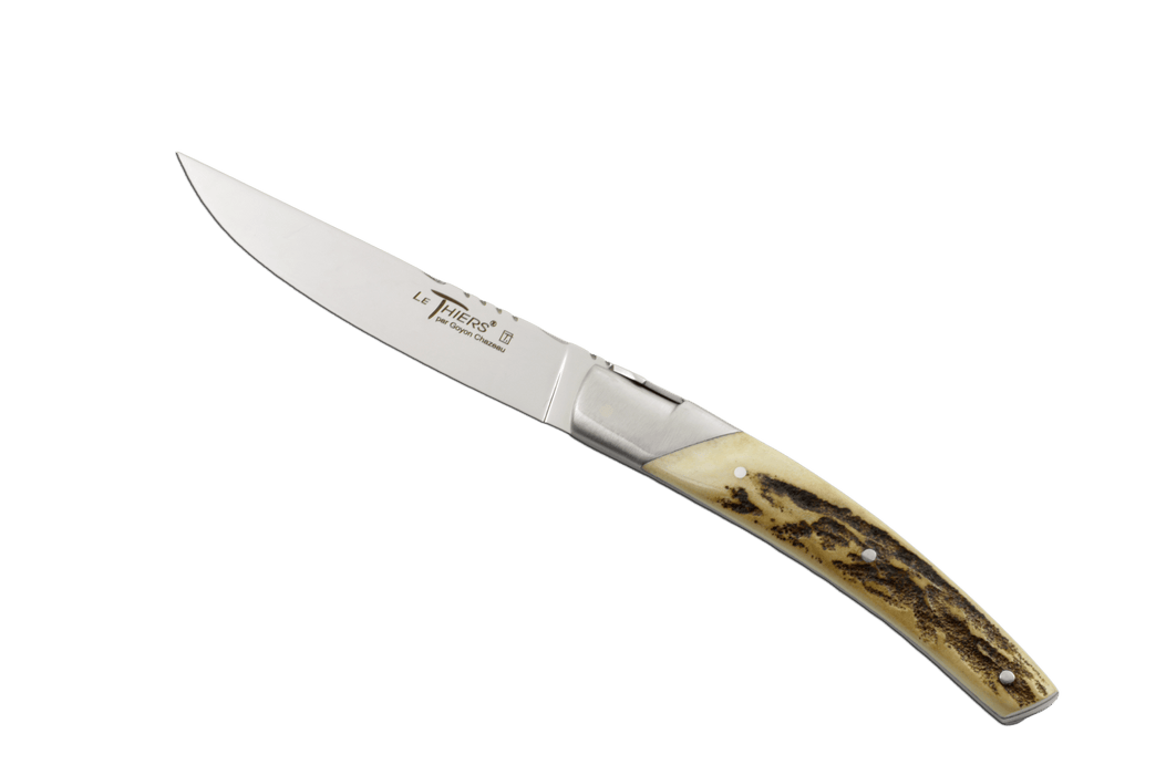 Le Thiers Pirou Prestige Dear Horn Steak Knives Set 112mm - Kakushin