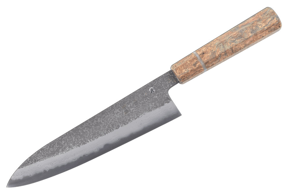 MONΛRK x Masuda Yoshihide AO1 Custom Amboyna Damascus Gyuto 230mm