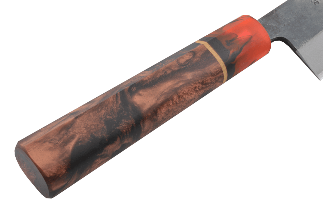Muneishi Custom Epoxy Ao Santoku 170mm - Kakushin