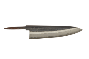 Nickel Damascus & Stainless Shims Kurouchi 52100 Gyuto 210mm (Blade Only)