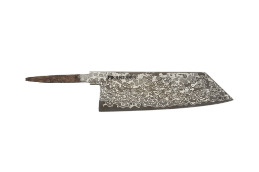 Nickel Rain-Drop Damascus 52100 Tall-Bunka 180mm (Blade Only) - Kakushin
