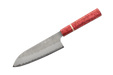Nigara Hamono AOS Custom Red Santoku 165mm - Kakushin