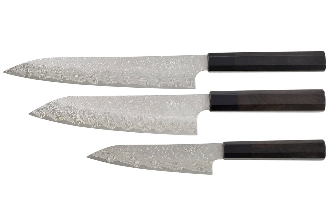 Nigara Hamono (SPG STRIX) Japanese 3 - Pcs Knife Set - Kakushin