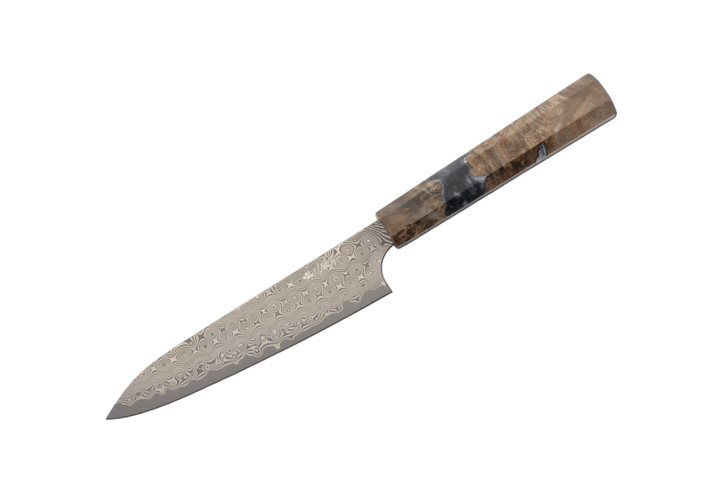 Nigara SG2 Anmon Damascus Stab Epoxy Petty 150mm - Kakushin