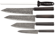 Ryuhyo Kurozome R2/SG2 Black Damascus 5-Pcs Set - Kakushin