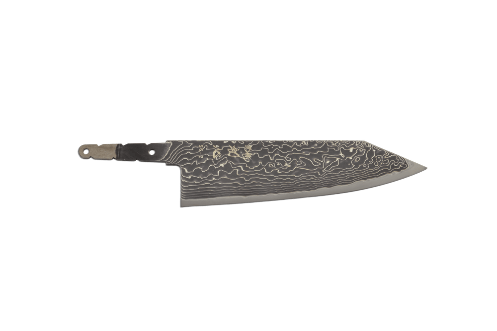 Ryuhyo Kurozome R2/SG2 Damascus Bunka 180mm (Blade Only)