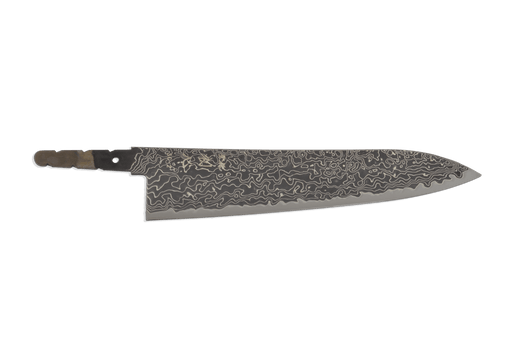 Ryuhyo Kurozome R2/SG2 Damascus Gyuto 210mm (Blade Only) - Kakushin