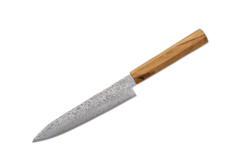 Ryuhyo Migaki R2/SG2 Damascus Petty 150mm - Kakushin