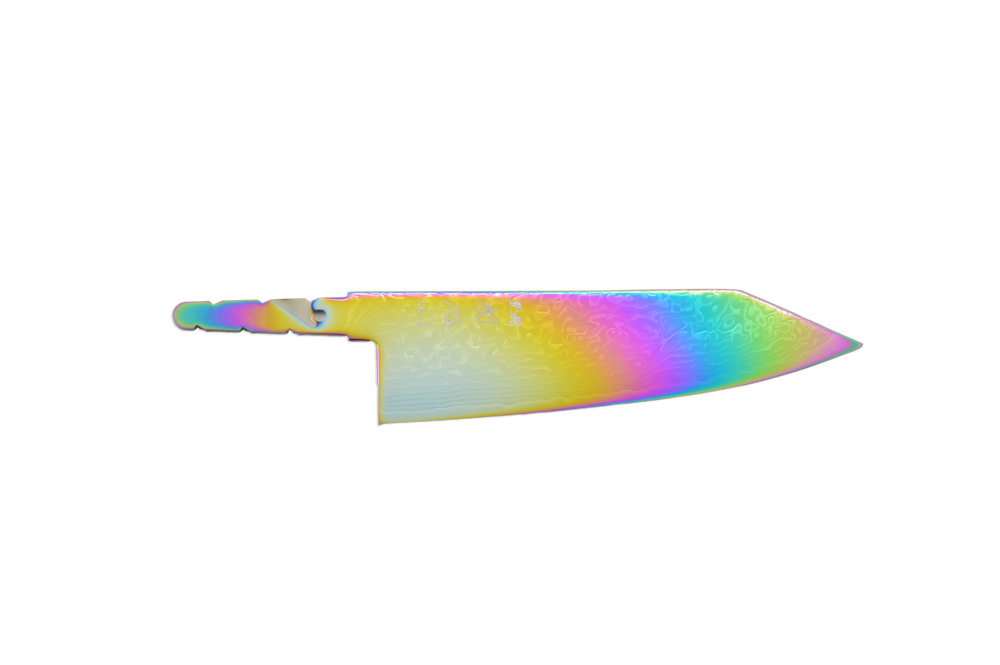 Ryuhyo Rainbow R2/SG2 Damascus Bunka 170mm (Blade Only)