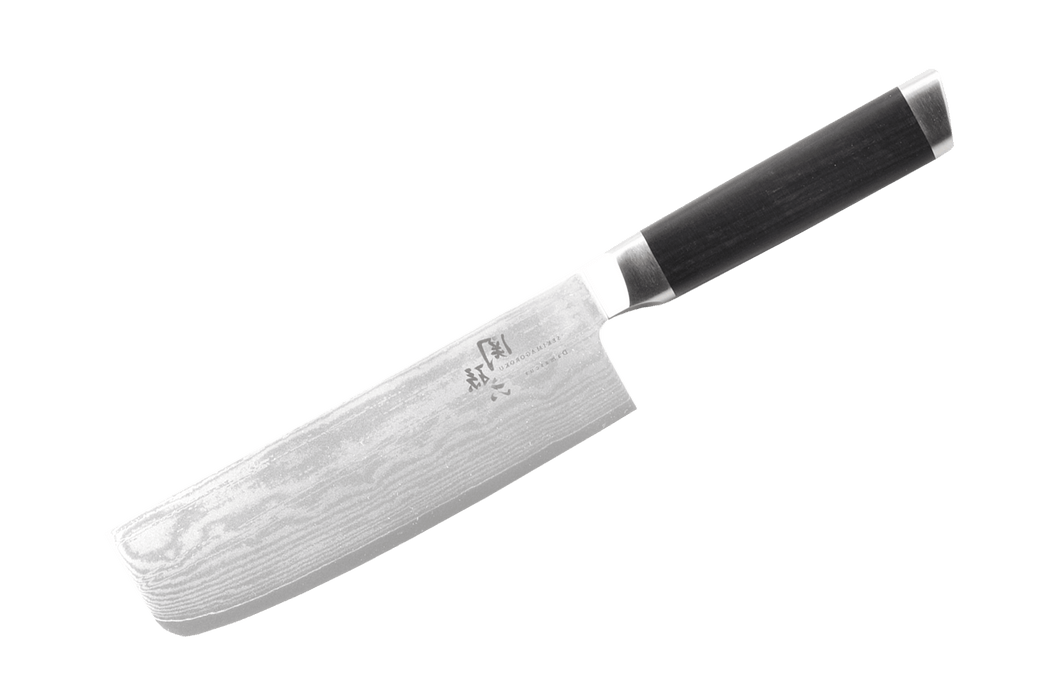 Seki Magoroku Damascus Nakiri 165mm - Kakushin