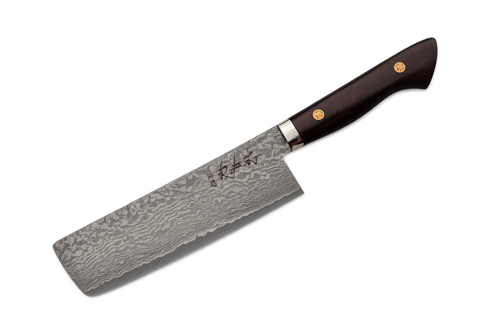 Shigeki Tanaka SG2 Black Damascus Ironwood Nakiri 165mm
