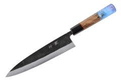 Shinka AO2 Kurouchi Custom Gyuto Tourbillon Bleu 210mm