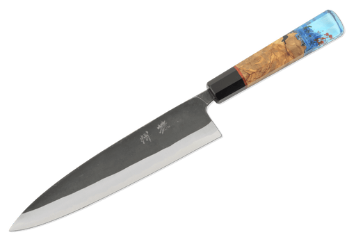 Shinka AO2 Kurouchi Custom Gyuto 210mm - Kakushin