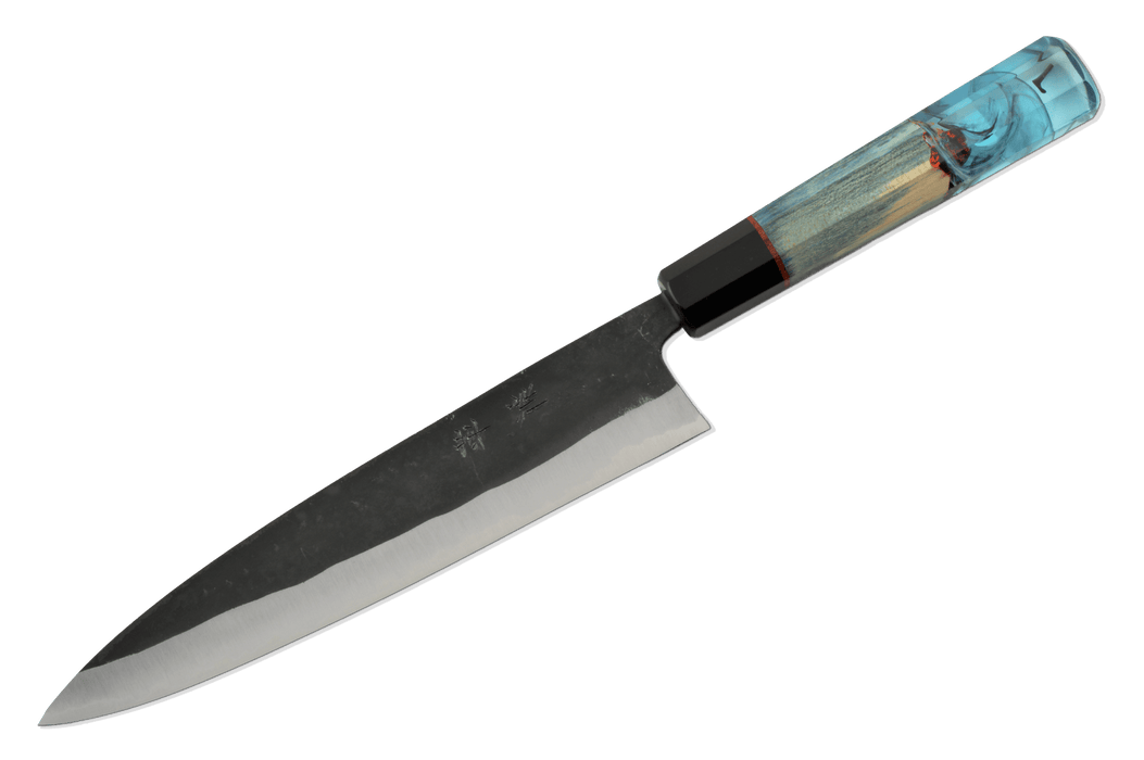 Shinka AO2 Kurouchi Custom Maple & Epoxy Gyuto 210mm - Kakushin