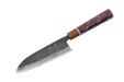 Shinka AO2 Kurouchi Red & Blue Custom Santoku 165mm - Kakushin