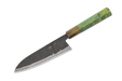 Shinka AO2 Kurouchi Stab Birch & Horn Custom Santoku 165mm - Kakushin