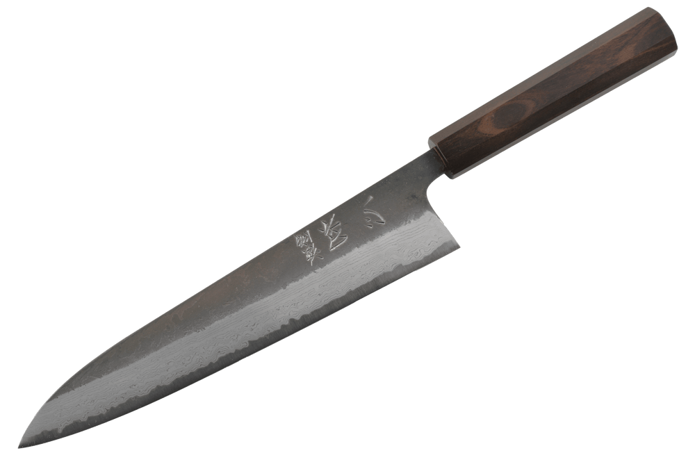 Shinkiro (Takahiro Nihei) AOS Damascus Kurouchi Ebony Gyuto 240mm