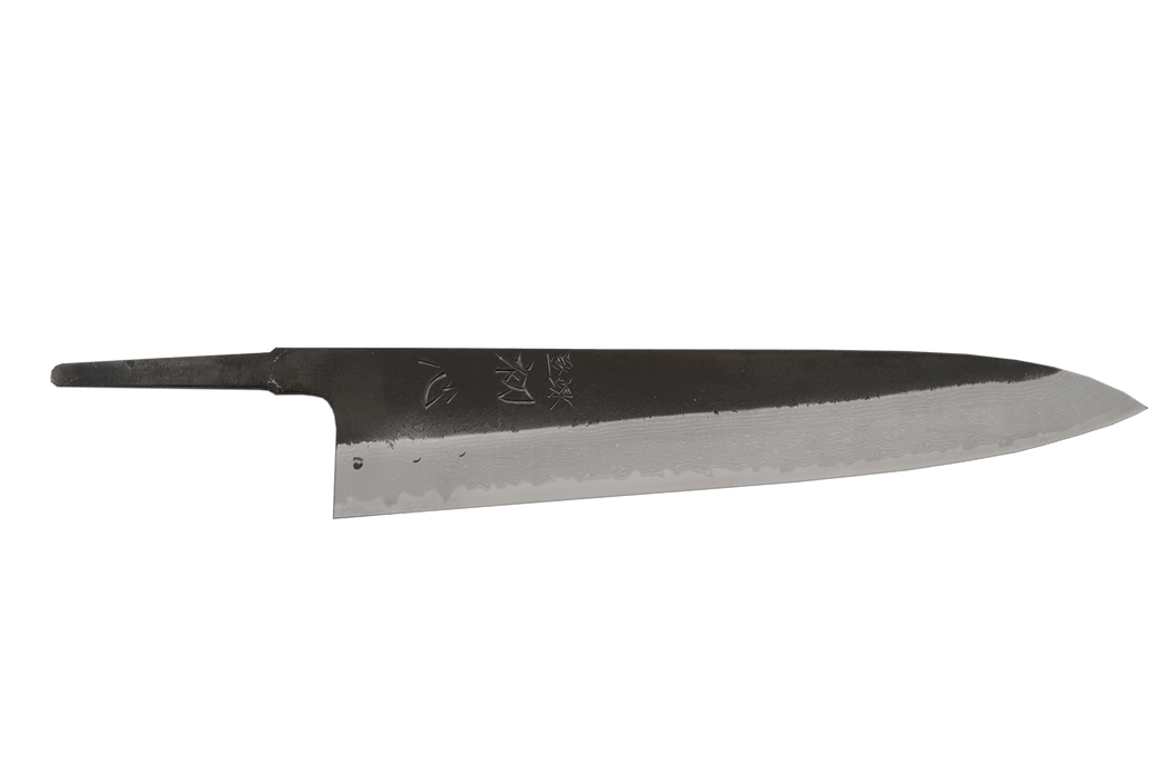 Shinkiro (Takahiro Nihei) AOS Damascus Kurouchi Gyuto 240mm (Blade Only) - Kakushin
