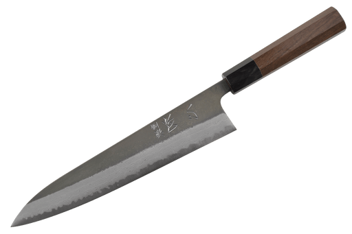 Shinkiro (Takahiro Nihei) AOS Damascus Kurouchi Walnut Gyuto 240mm - Kakushin