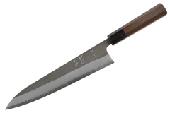 Shinkiro (Takahiro Nihei) AOS Damascus Kurouchi Walnut Gyuto 240mm