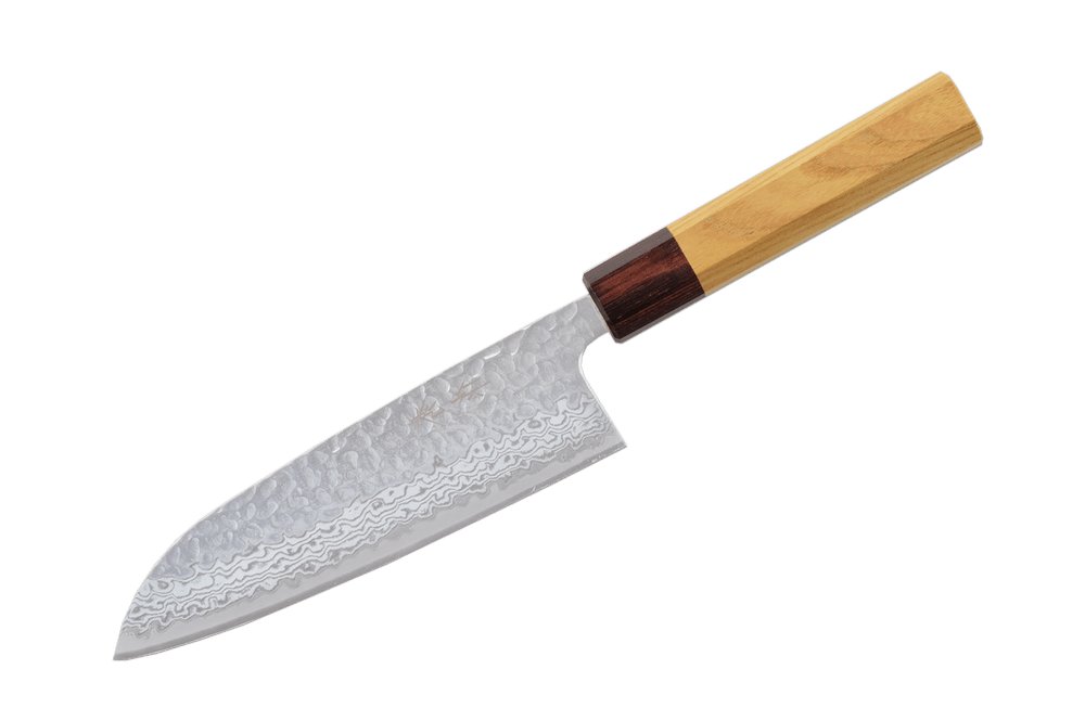 Shusaku Ginsan Damascus 2.0 Santoku 165mm