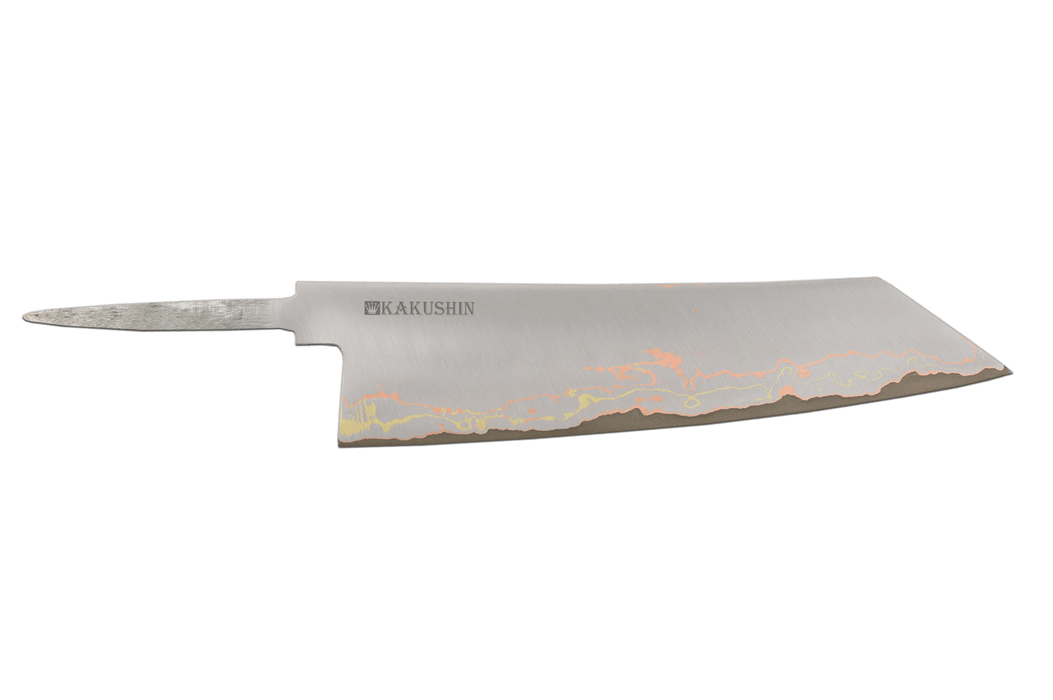 Stainless Layered Bronze / Copper 52100 Kiritsuke 210mm (Blade Only) - Kakushin