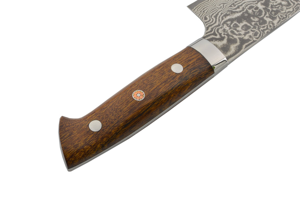 Takeshi Saji R2 Damascus Santoku 180mm - Kakushin