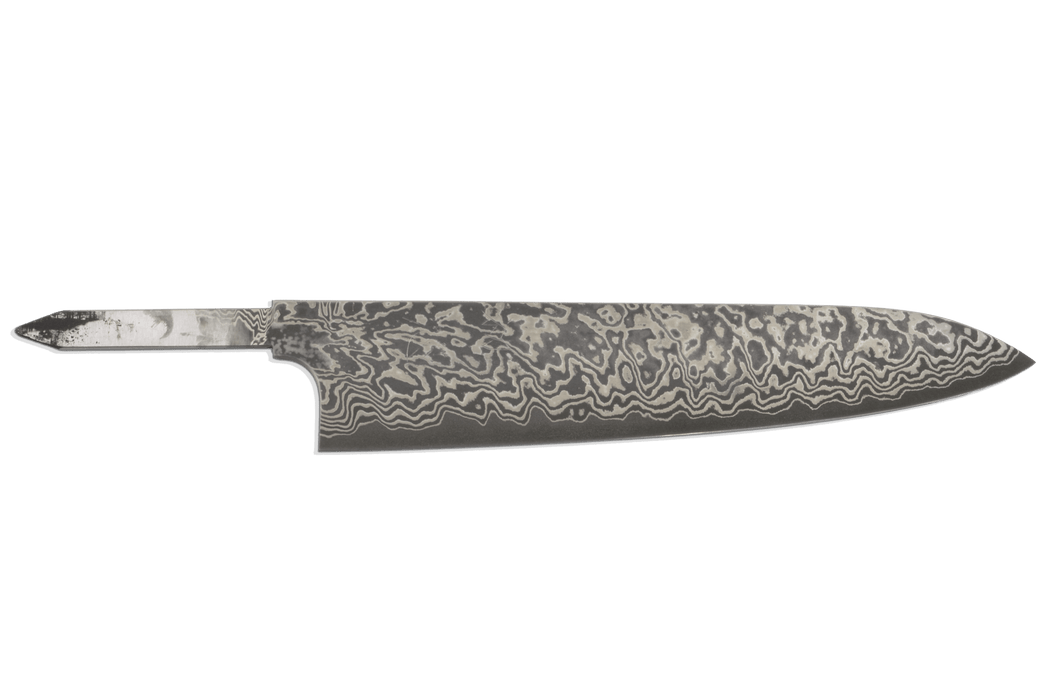 Yorokobi SLD Kurouchi Damascus Gyuto 240mm (Blade Only) - Kakushin