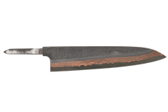 Yorokobi SLD Rainbow Damascus Tsuchime Gyuto 240mm (Blade Only)