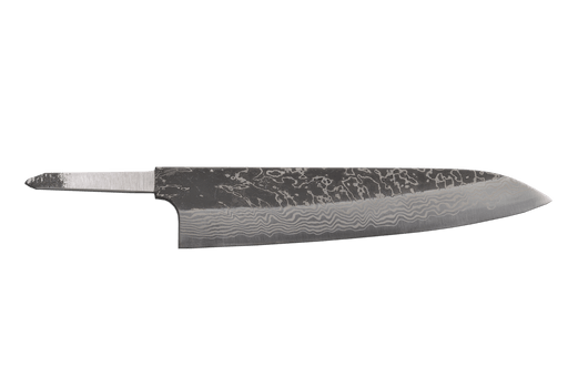Yorokobi SP SLD Kurouchi BLAST Damascus Gyuto 240mm (Blade Only) - Kakushin