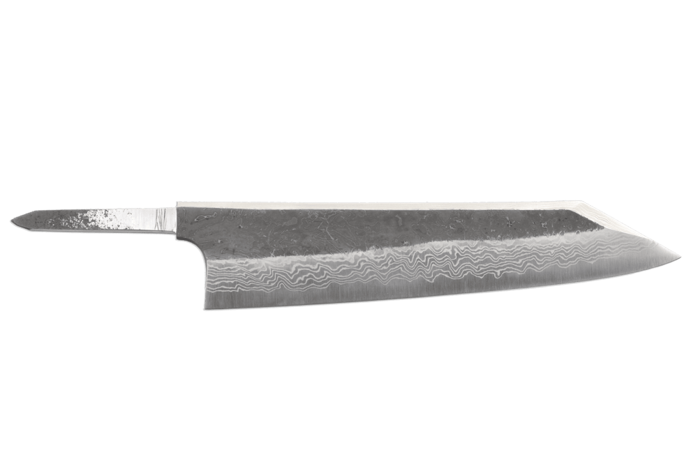 Yorokobi SP SLD Kurouchi BLAST Damascus Kiritsuke 240mm (Blade Only)