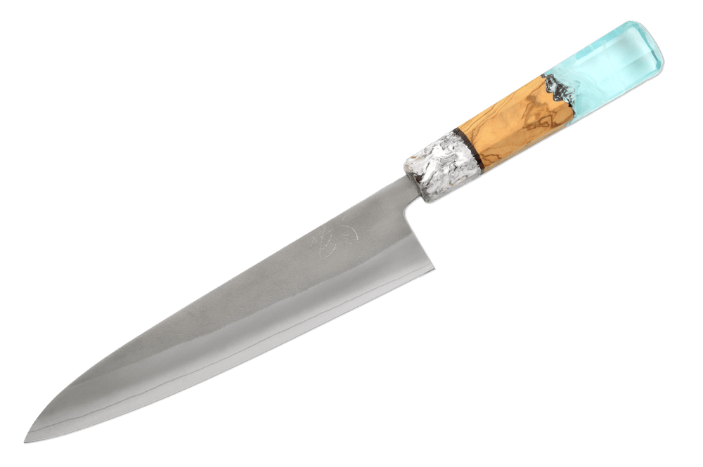Yoshikane SKD Nashiji Custom White Gyuto 210mm