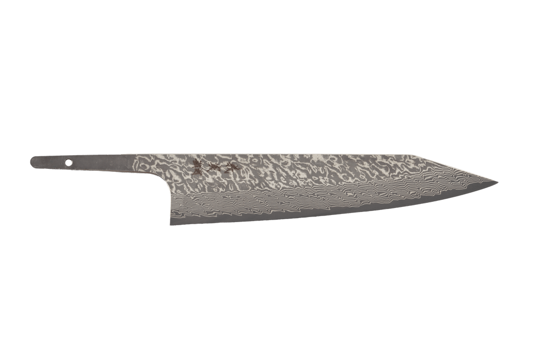 Yoshimi Kato VG10 Damascus Kiritsuke 210mm (Blade Only) - Kakushin