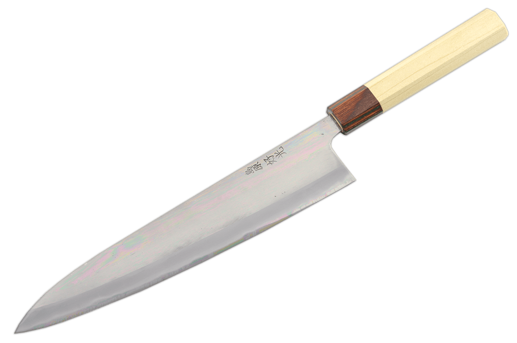 Yosimitu Kajiya Ao2 Migaki Poplar Gyuto 240mm - Kakushin