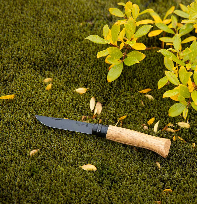 Black Oak #8 Opinel Knife 80mm - Kakushin