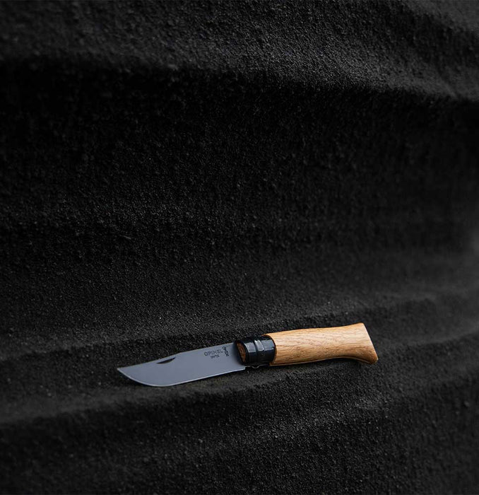 Black Oak #8 Opinel Knife 80mm - Kakushin