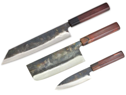 Dao Vua 52100 3-Pc Carbon Kitchen Knife Set - Kakushin