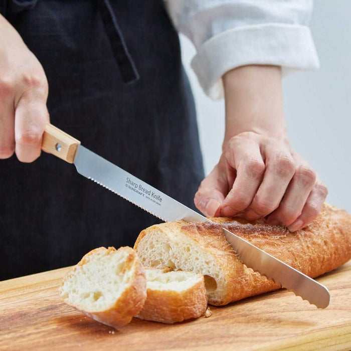 Dual-Serrated Precision Bread 220mm - Kakushin