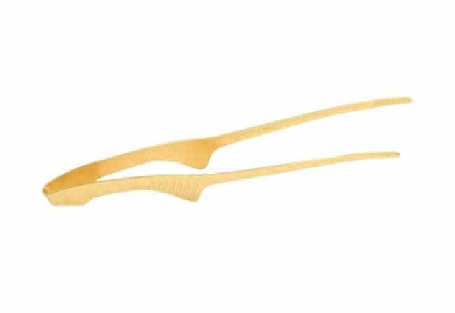 Pince de cuisine plaquée or 240 mm