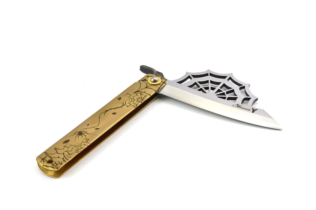 Higonokami Ryubu-Dragon Brass Pocket Knife 90mm