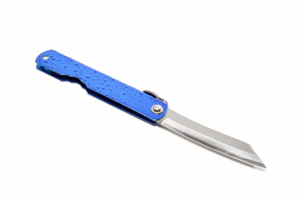 Higonokami Blue Water Drop Pocket Knife 75mm