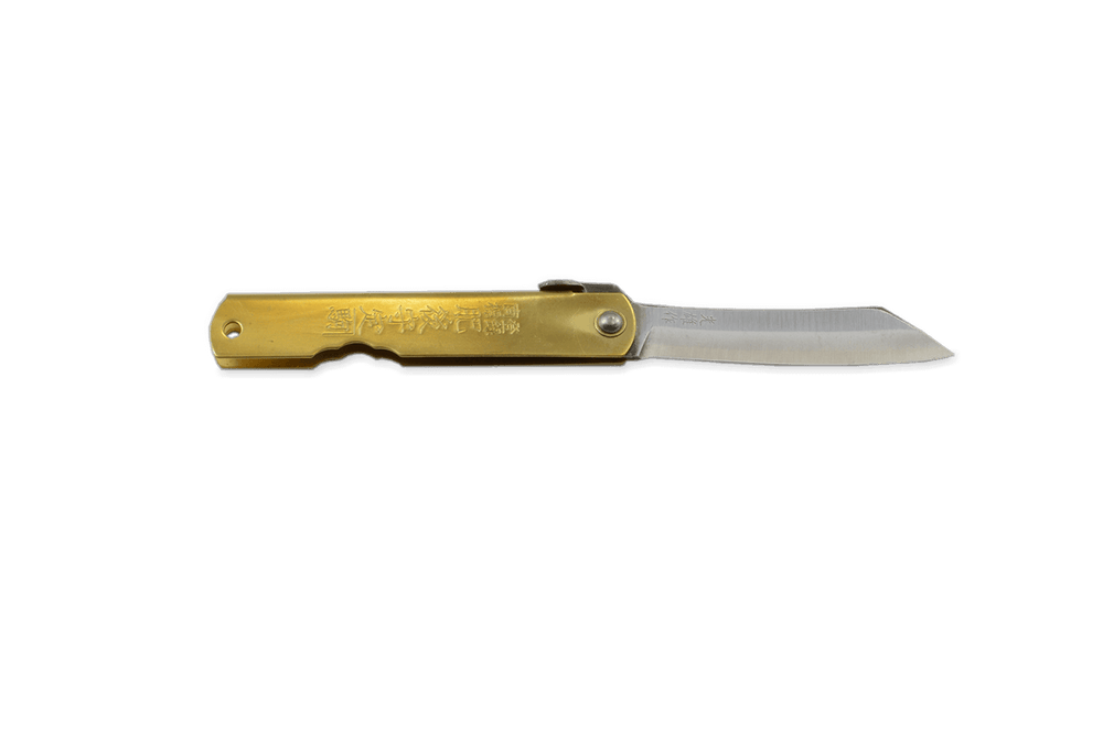 Higonokami Gold Pocket Knife 75mm