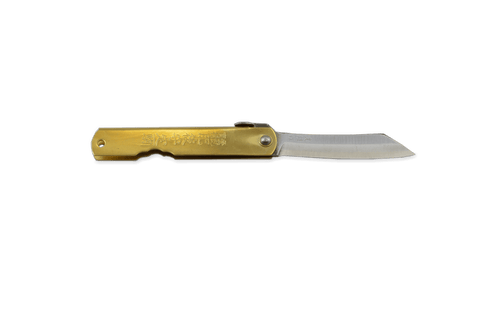 Higonokami Gold Pocket Knife 75mm