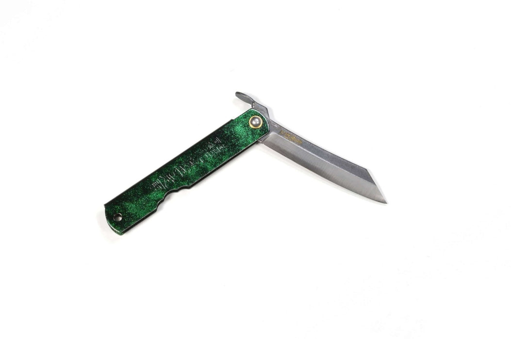 Higonokami Green Jade Couteau de poche 75mm