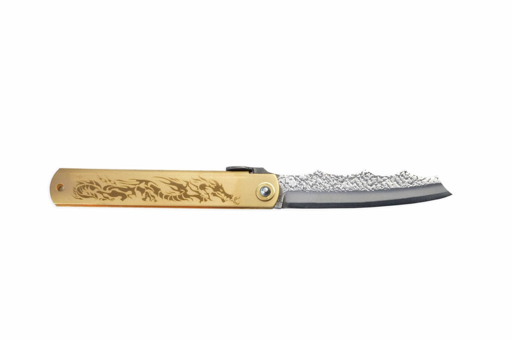 Folding Knife Pocket Knife-Fuji Higo Brass, Mujun