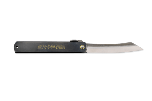 Higonokami Zenkou Black Pocket Knife 120mm - Kakushin