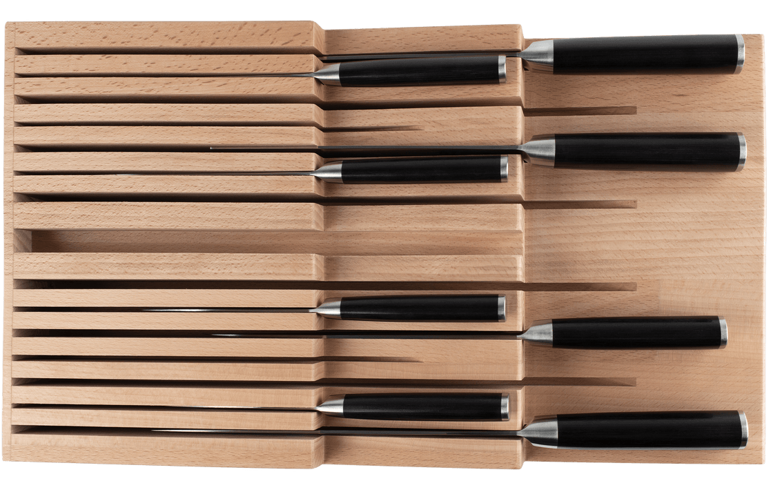 In–Drawer Kitchen Knife Tray (15 Slots) - Kakushin