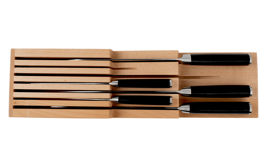 In–Drawer Kitchen Knife Tray (7 Slots) - Kakushin