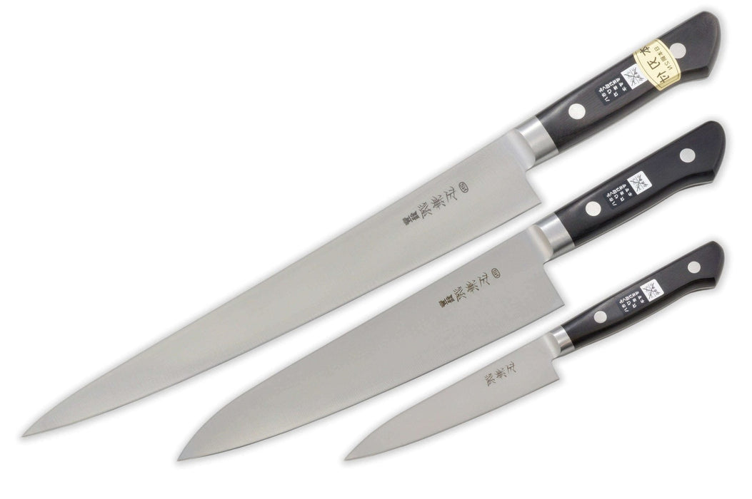 Minamoto M-Series 3-Pc Japanese Chefs Knife Trio - Kakushin